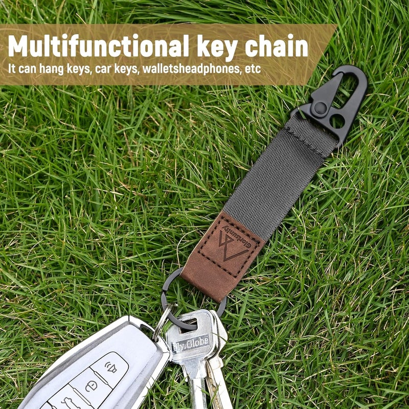 Glorisunity Hand Wrist Lanyard Key Chain Holder, Wristlet Strap for Key for Women & Men, Lanyard for Car Key (2 Piece)… - Image 2